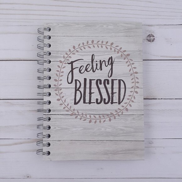 Journal Notepad Notebook Inspirational Feeling Blessed Lined Sheets 6x8.5 in - Picture 1 of 3